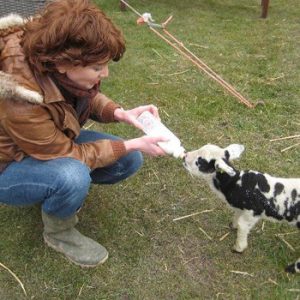 roelienke met lammetje