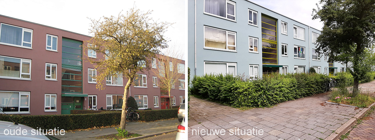 oude en nieuwe situatie Semarangstraat