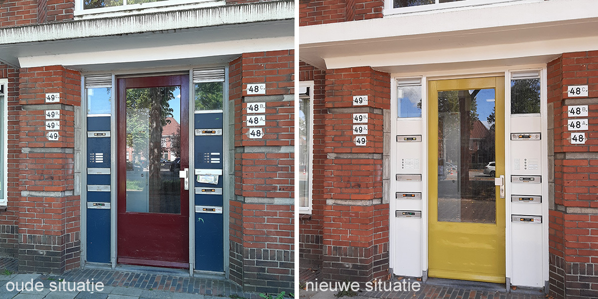 oude en nieuwe situatie Bankastraat