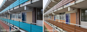 oude en nieuwe situatie Oldengaardestraat