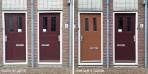 oude en nieuwe situatie Roggestraat