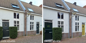oude en nieuwe situatie Roggestraat