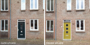 oude en nieuwe situatie Roggestraat