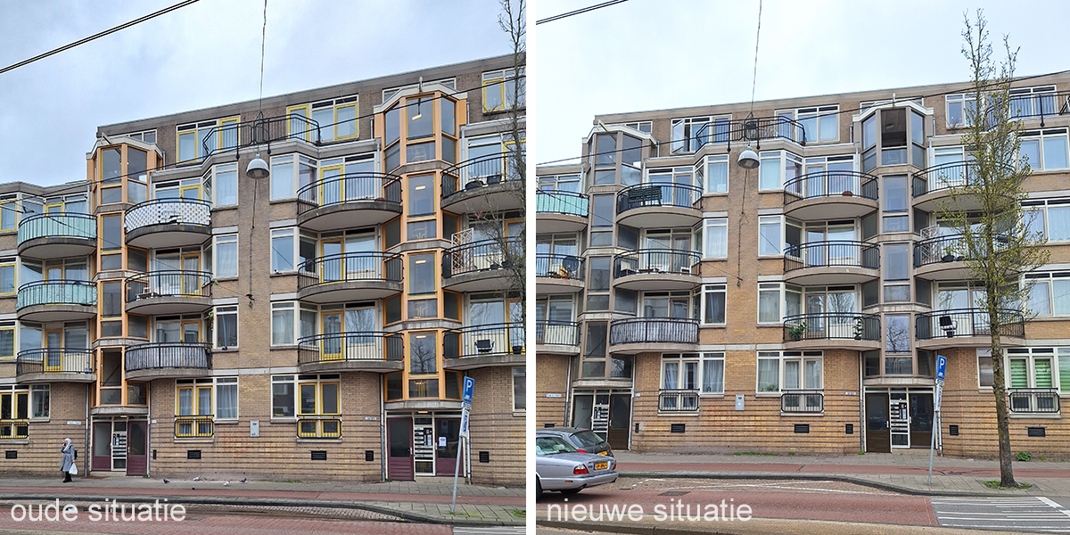 oude en nieuwe situatie Passage