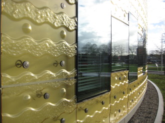 Gemeentehuis Hardenberg-detail smeltglas