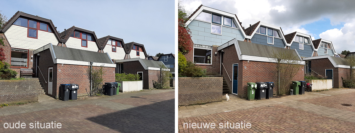 oude en nieuwe situatie Esdoornhof