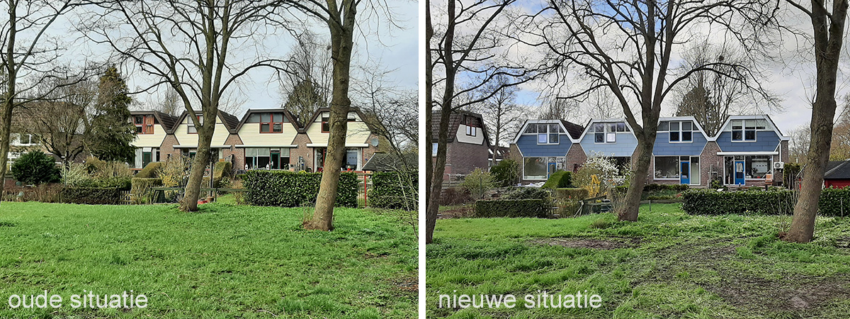 oude en nieuwe situatie Esdoornhof