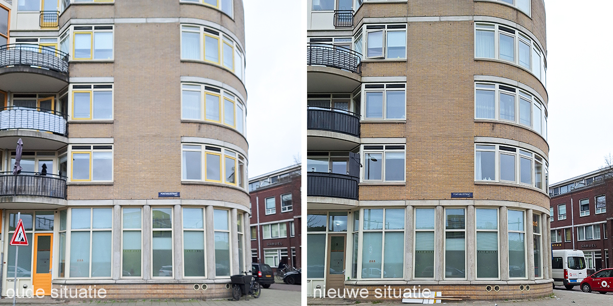 oude en nieuwe situatie Pontanusstraat